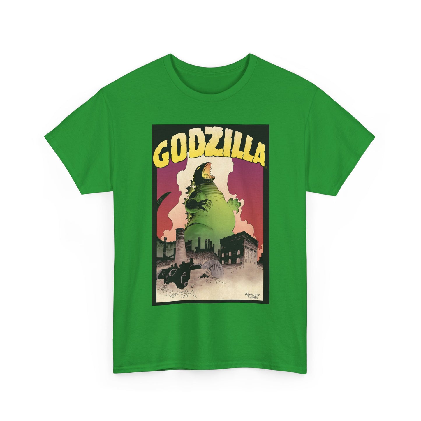 Godzilla T-Shirt - Mike Mignola Art - 1987 Portfolio Artwork - Dark Horse Comics