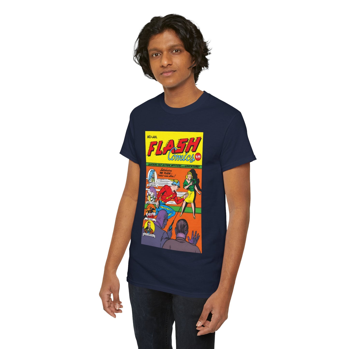 Flash Comics #1 T-Shirt - Jay Garrick, Golden Age Flash - JSA Member - DC Comics