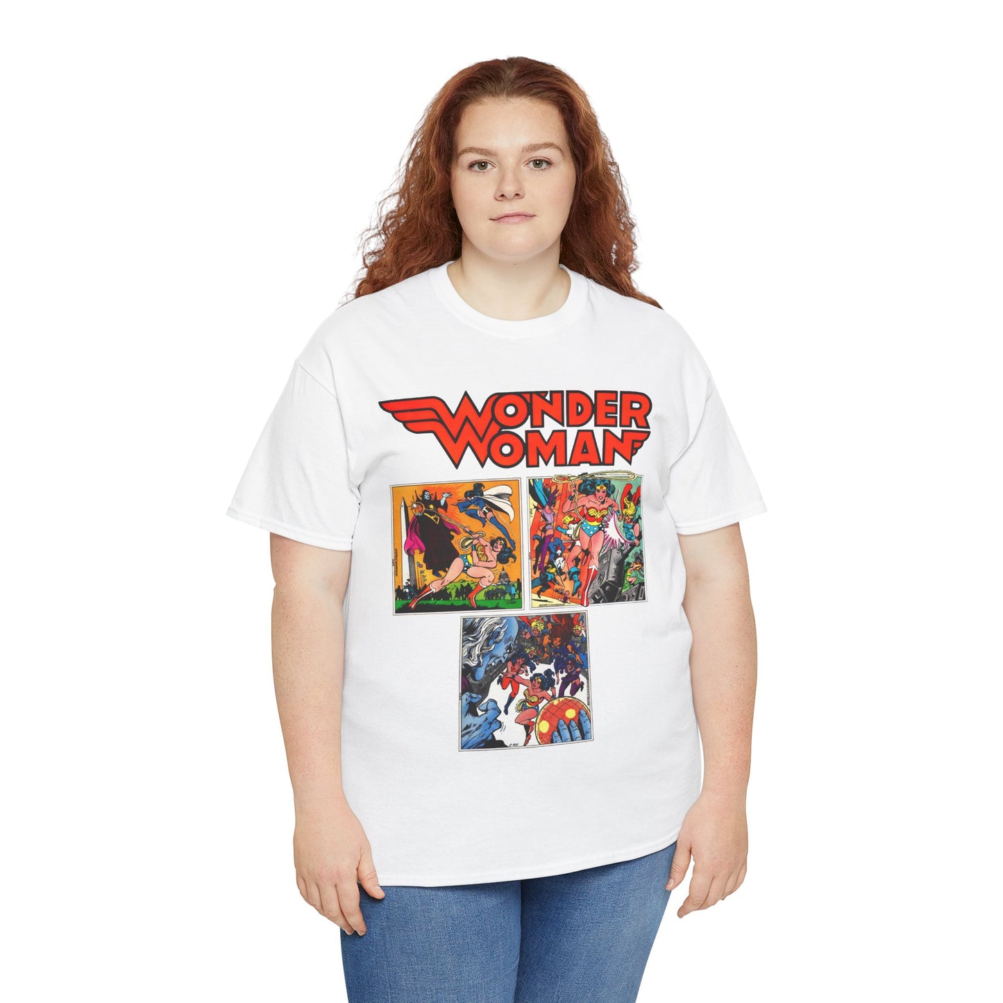 Wonder Woman T-Shirt - Ross Andru & Dick Giordano Art - Judgment in Infinity Story - Zatanna, Supergirl, Huntress, Power Girl, Raven, Wonder Girl, Starfire - DC Comics