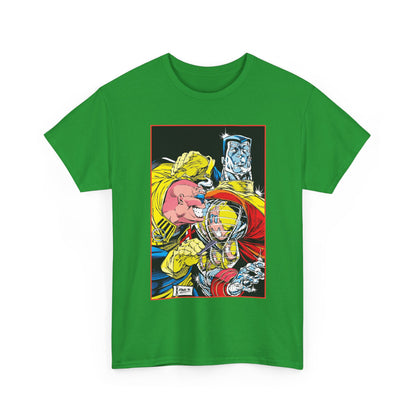 Strong Guy & Colossus T-Shirt - Dale Keown Art - Uncanny X-Men Annual Poster - Marvel Comics