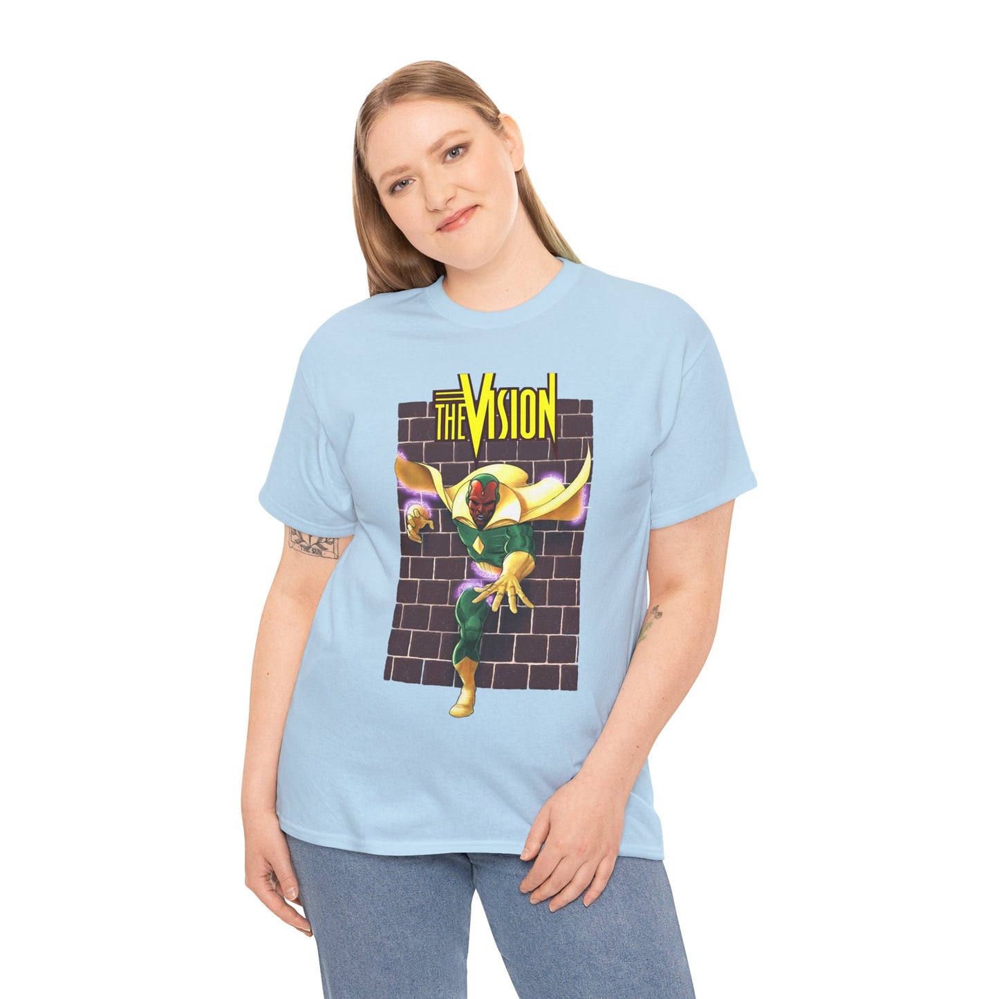 Vision T-Shirt - George Perez Art - Avengers Member - Scarlet Witch Husband - Android - Marvel Comics
