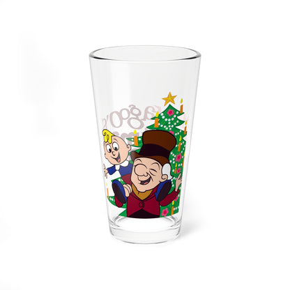Mr. Magoo's A Christmas Carol Pint Glass, 16oz - Festive Holiday Barware