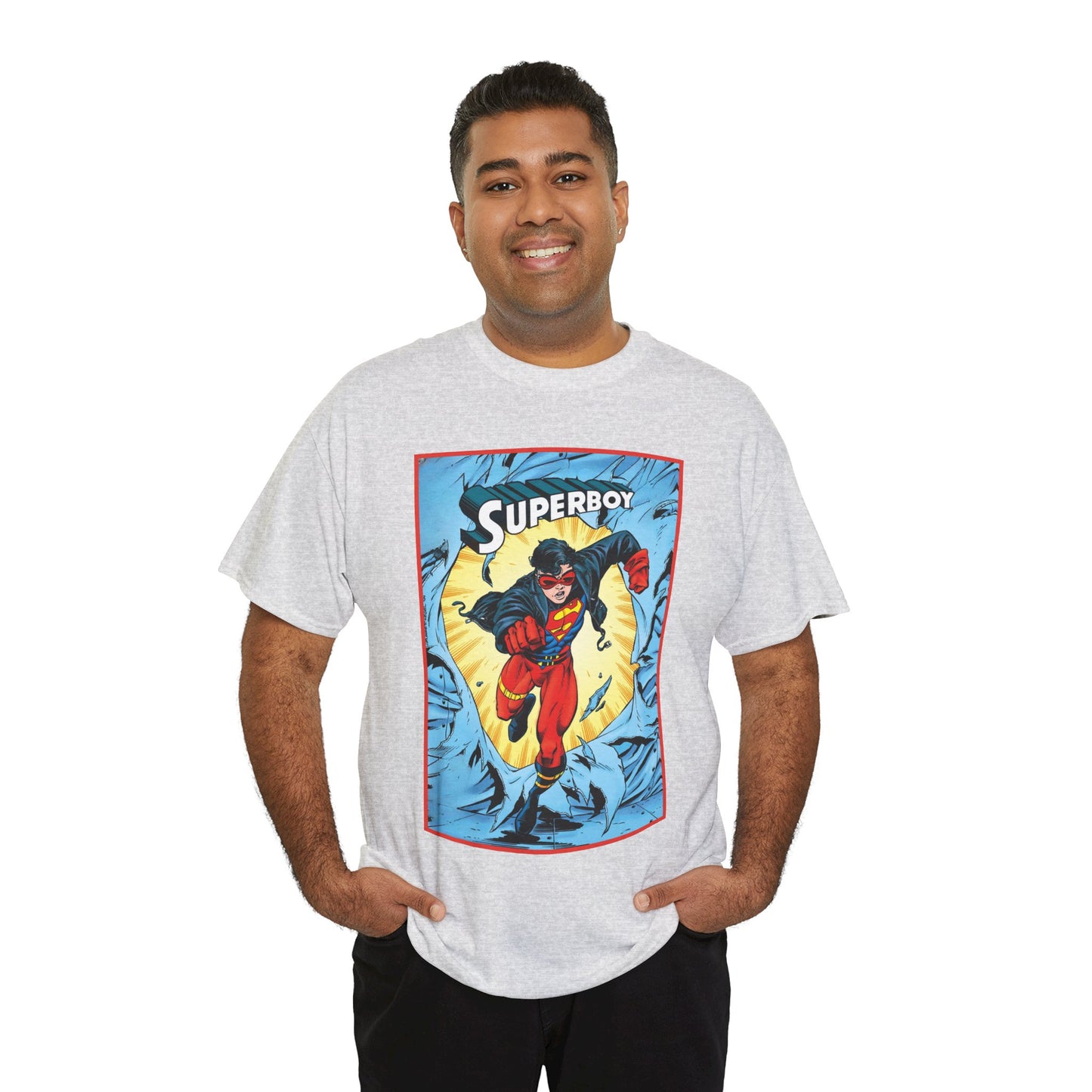 Superboy T-Shirt - Tom Grummett Art - Reign of the Supermen Storyline from the 1990s - Kon-El, Connor Kent - Superman Family - DC Comics