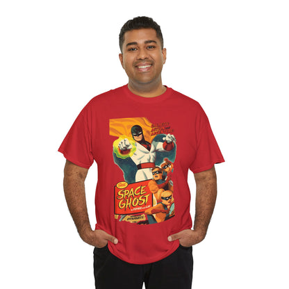 Space Ghost T-Shirt - Frank Cho Art - Jan, Jace & Blip - Movie Poster Style Artwork - Alex Toth Creation - Hanna-Barbera Cartoon
