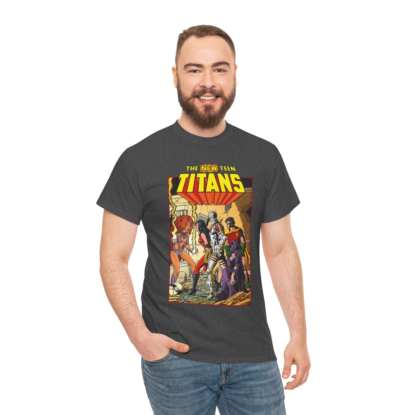 New Teen Titans T-Shirt - George Perez Art - #16 Cover - Wonder Girl, Robin, Starfire - DC Comics