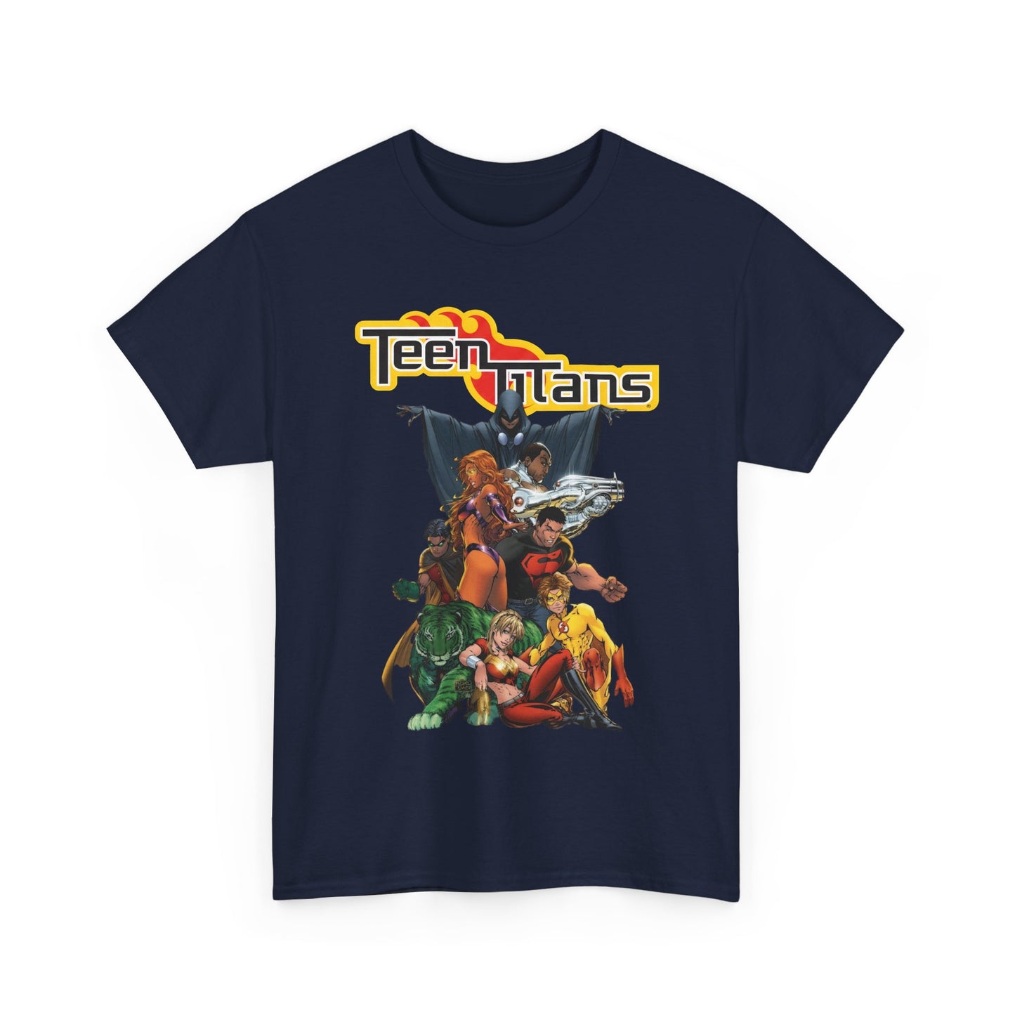 Teen Titans T-Shirt - Michael Turner Art - Cyborg, Raven, Wonder Girl, Superboy, Robin, Starfire - DC Comics