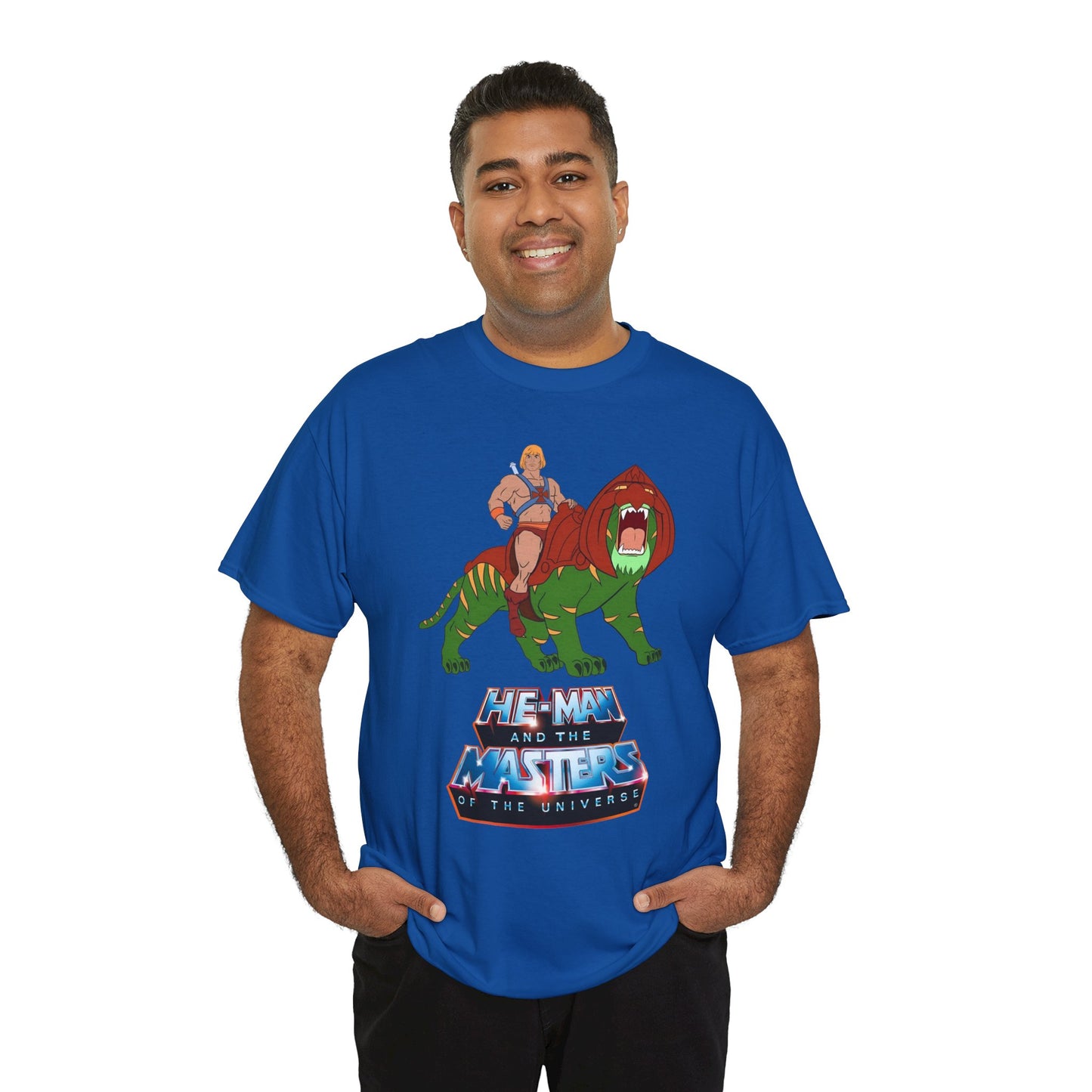 He-Man & Battle Cat T-Shirt - Filmation Art - Masters of the Universe, MOTU - Exciting New 2026 Movie - Nicholas Galitzine