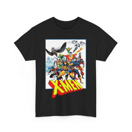 X-Men T-Shirt - Classic Arthur Adams Art - Marvel Comics - Wolverine, Colossus, Storm, Cyclops, Nightcrawler, Iceman