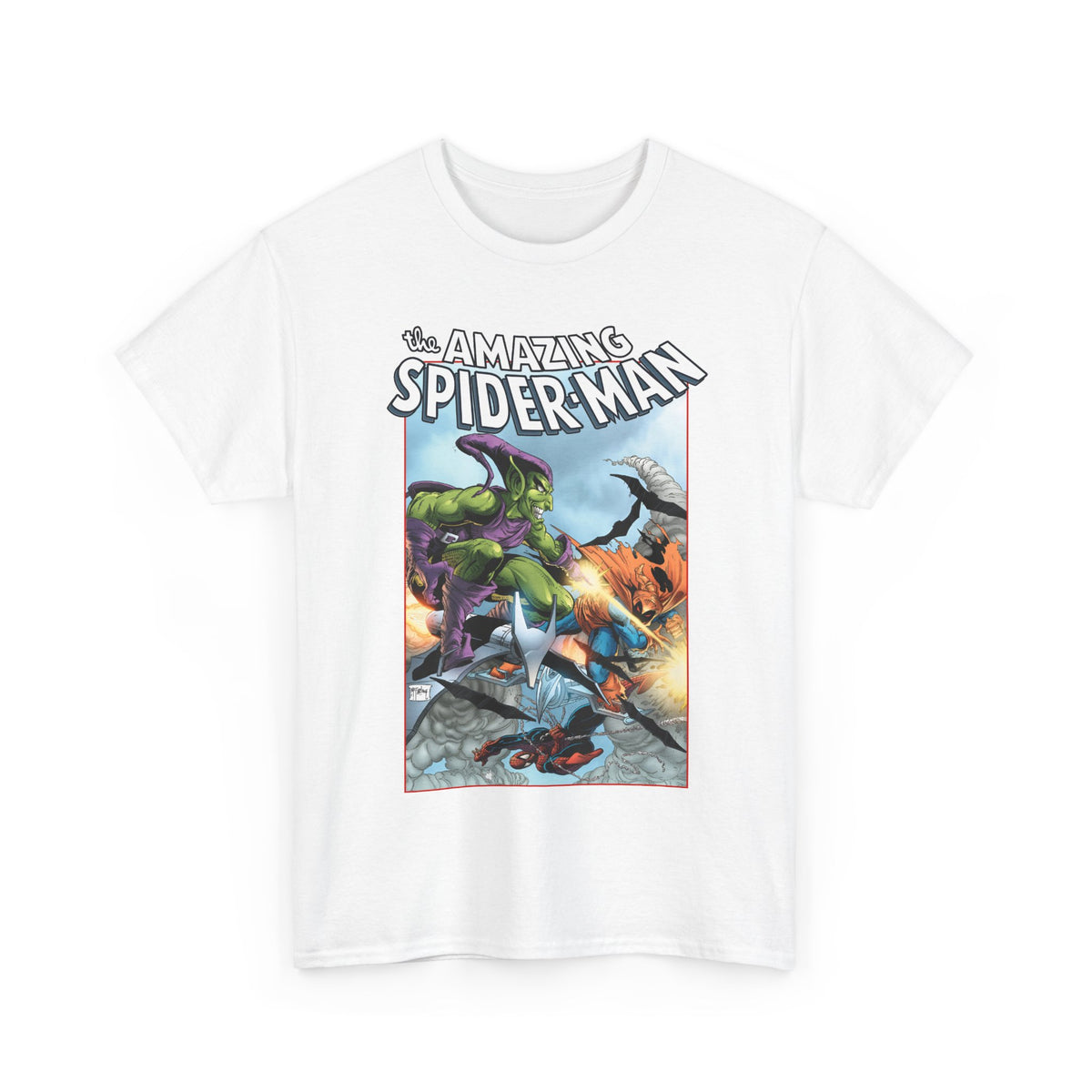 Amazing Spider-Man T-Shirt - Todd McFarlane Art - Green Goblin Vs Hobgoblin - Marvel Comics