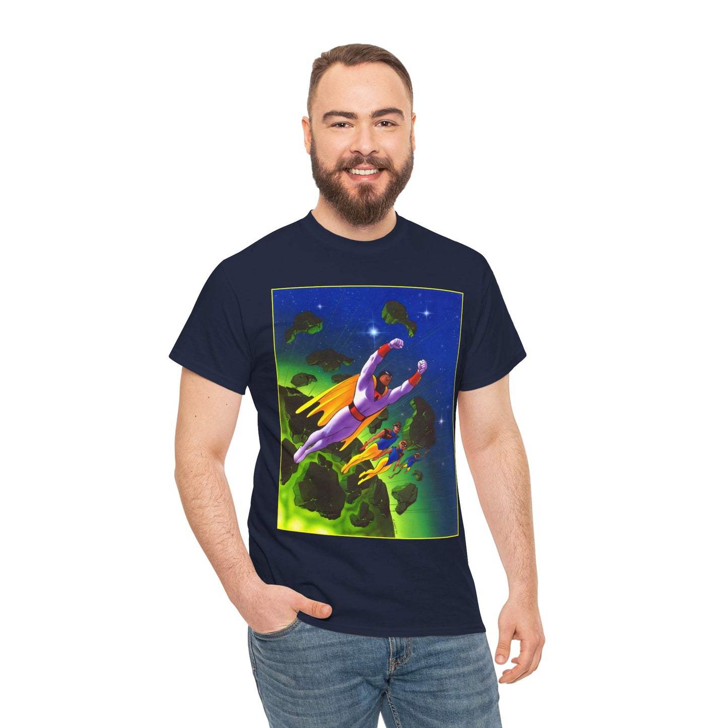 Space Ghost T-Shirt - Steve Rude Art - Jan, Jace, Blip - Gorgeous Art of 1960s Cartoon Icon