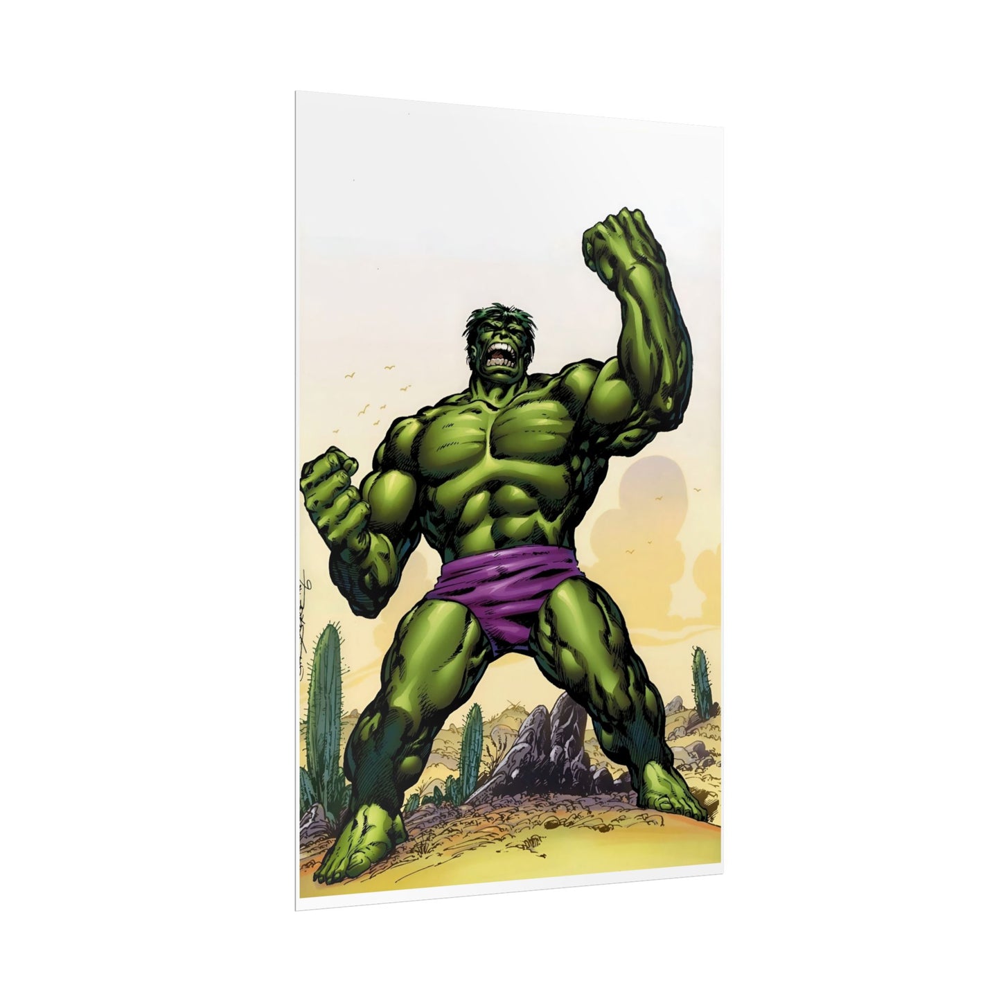 Incredible Hulk Rolled Poster - John Byrne Art - Marvel Comics - Multiple Sizes Up to 24"x36"