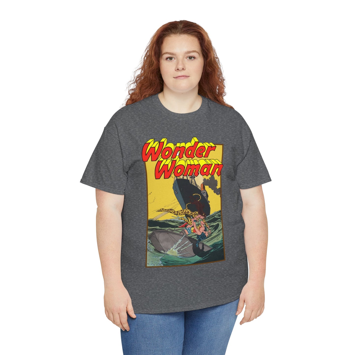 Wonder Woman Vs Cheetah T-Shirt - Rich Buckler & Dan Giordano Art - DC Comics