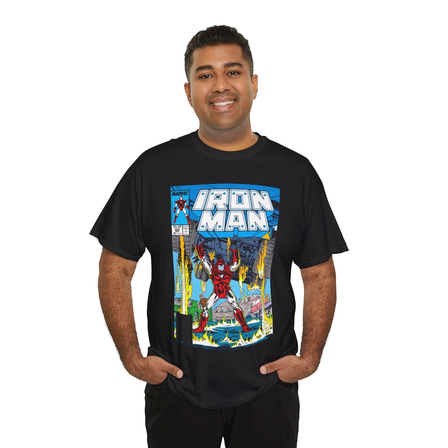 Iron Man #222 T-Shirt - Mark Bright Art - Marvel Comics