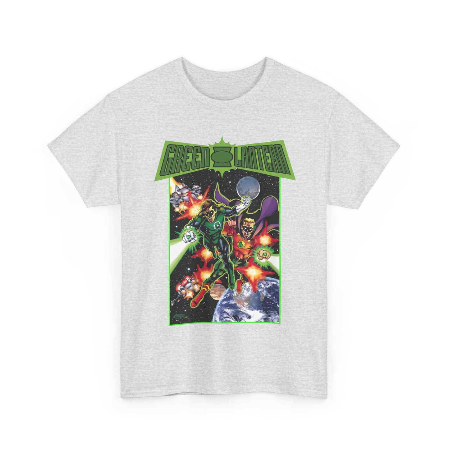 Green Lantern T-Shirt - George Perez Art - Hal Jordan & Alan Scott - Silver Age & Golden Age - DC Comics