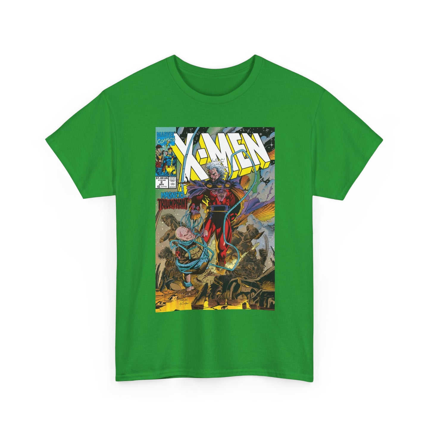 X-Men T-Shirt - Jim Lee Art - Magento & Professor X - #2 Cover Art - Marvel Comics
