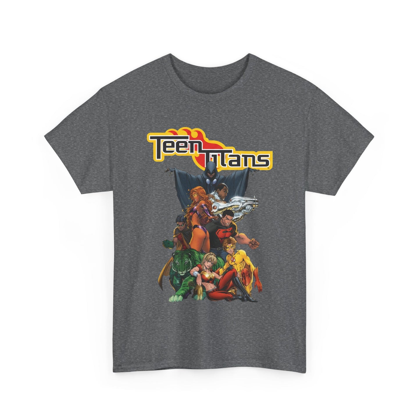 Teen Titans T-Shirt - Michael Turner Art - Cyborg, Raven, Wonder Girl, Superboy, Robin, Starfire - DC Comics