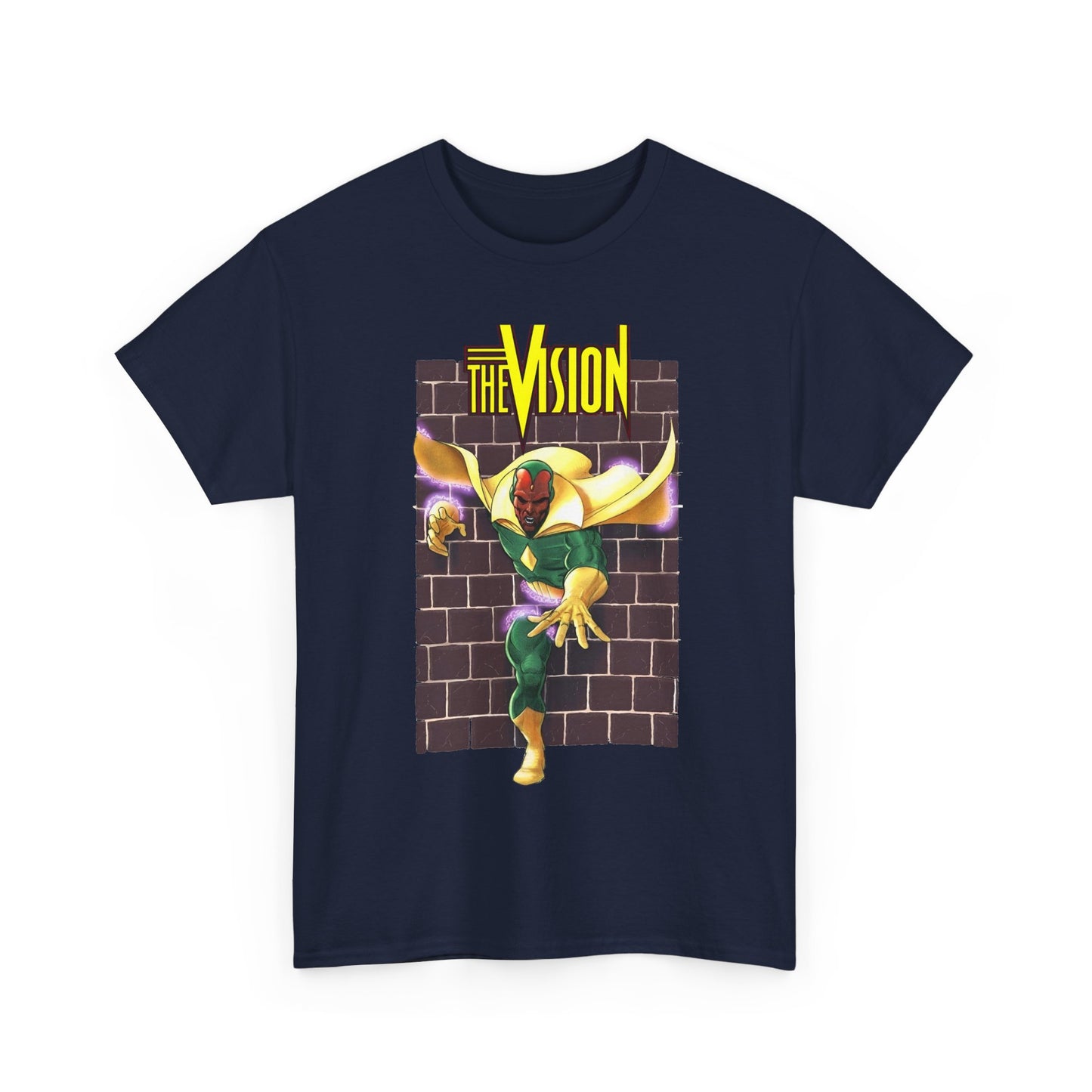 Vision T-Shirt - George Perez Art - Avengers Member - Scarlet Witch Husband - Android - Marvel Comics