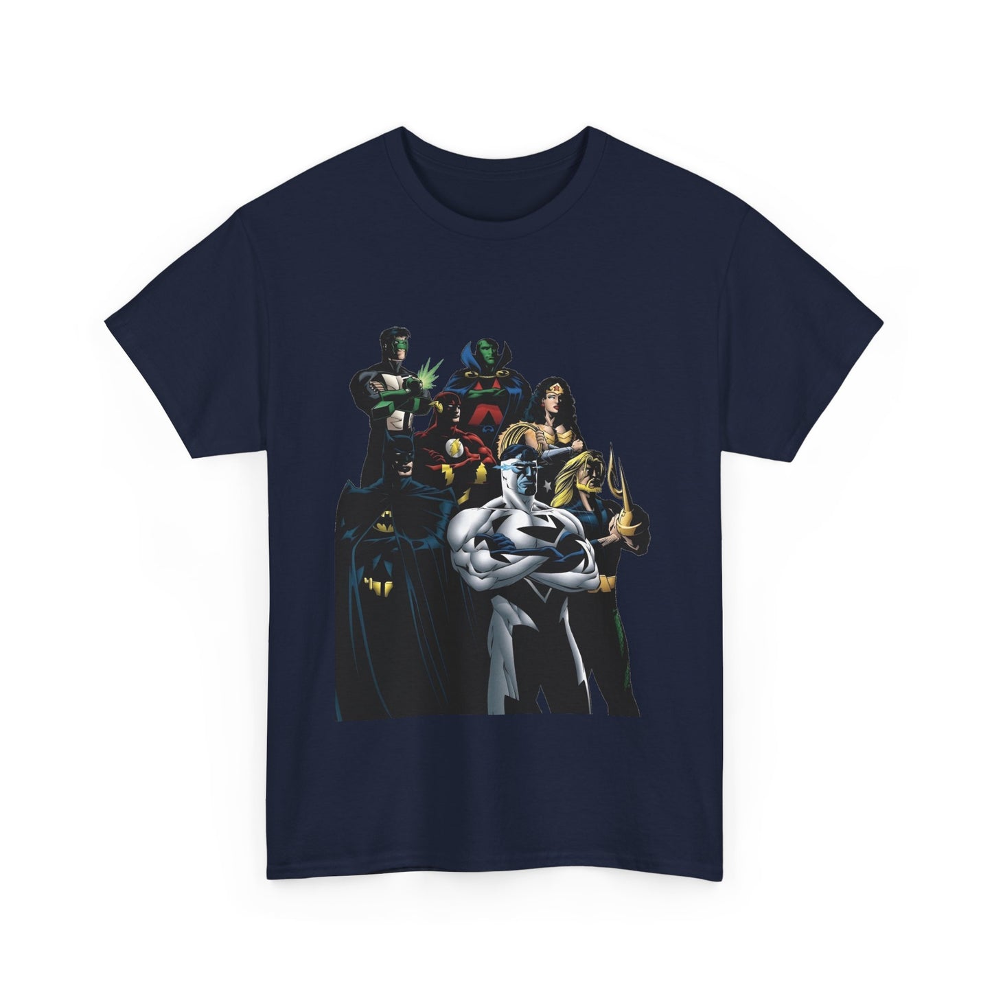 JLA T-Shirt - Howard Porter Art - Superman, Batman, Wonder Woman, Flash - DC Comics