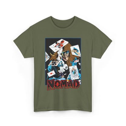 Nomad T-Shirt - S. Clarke Hawbaker, Mark McKenna Art - Jack Monroe - Playing Cards with Deadpool & Bushwacker - Marvel Comics
