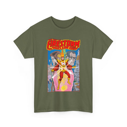 Fury of Firestorm T-Shirt - Pat Broderick Art - The Nuclear Man - Ronnie Raymond, Professor Martin Stein - DC Comics