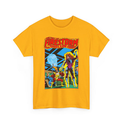Fury of Firestorm T-Shirt - Pat Broderick Art - Vs Plastique - #7 Cover Art - DC Comics