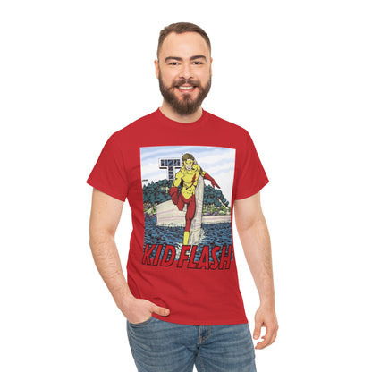 Kid Flash T-Shirt - George Perez Art - Wally West - New Teen Titans Member - Titans Tower - Future Flash - DC Comics