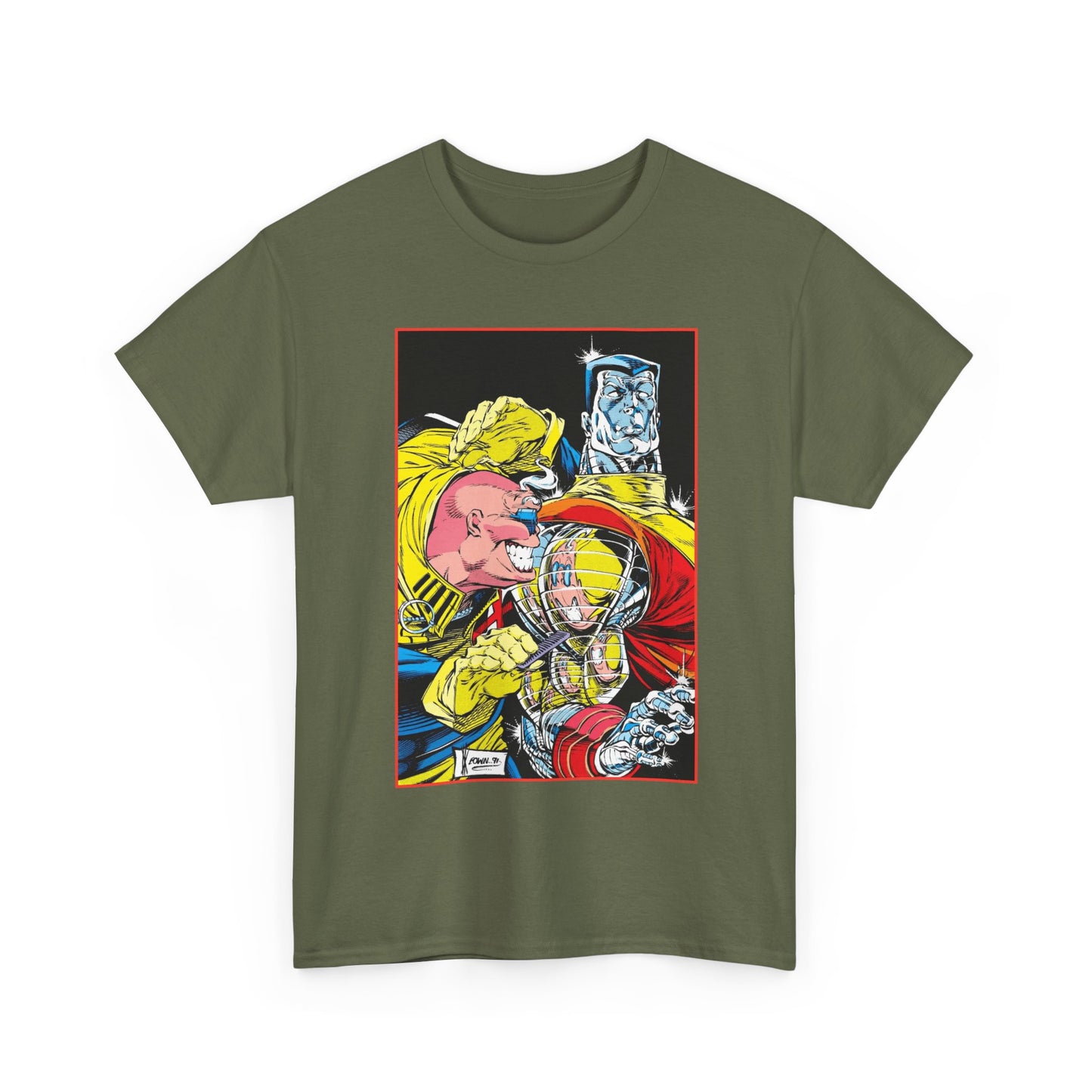 Strong Guy & Colossus T-Shirt - Dale Keown Art - Uncanny X-Men Annual Poster - Marvel Comics