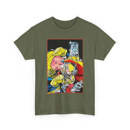 Strong Guy & Colossus T-Shirt - Dale Keown Art - Uncanny X-Men Annual Poster - Marvel Comics
