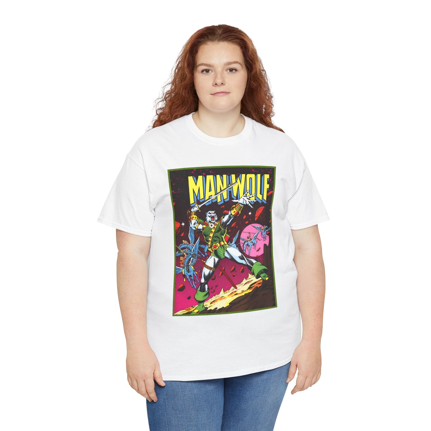 Man-Wolf T-Shirt - George Perez Art - Colonel John Jameson - Marvel Premiere #45 Cover Art - Marvel Comics