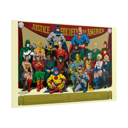 Justice Society of America (JSA) Rolled Poster - McCorkindale & Anderson Art - DC Comics - Multiple Sizes Up to 24"x36"