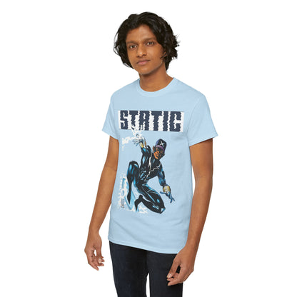 Static T-Shirt - Denys Cowan Art - DC Comics, Milestone Media - Shock to your System