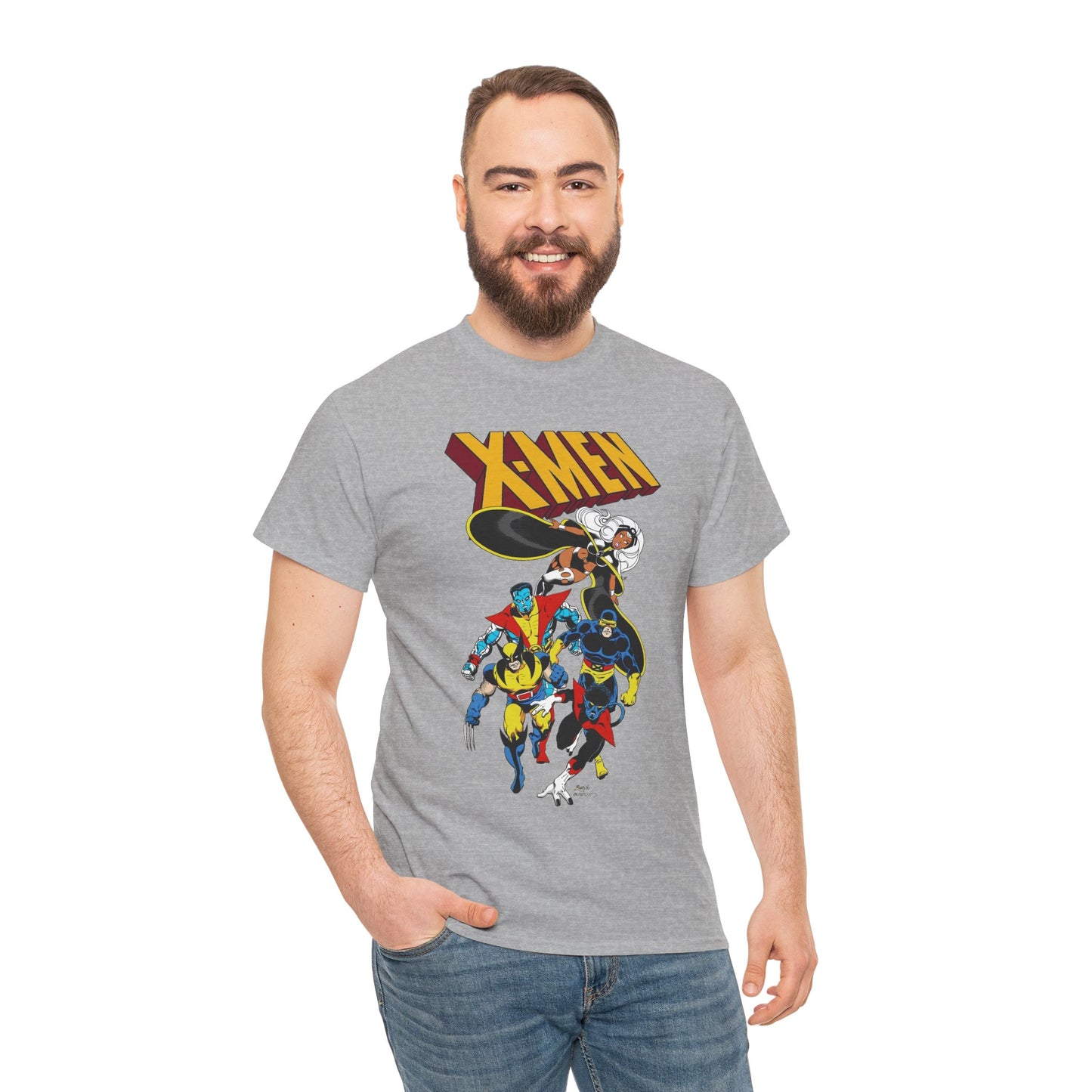 X-Men T-Shirt - John Byrne Art - Wolverine, Storm, Cyclops, Colossus, Nightcrawler - Marvel Comics Mutants