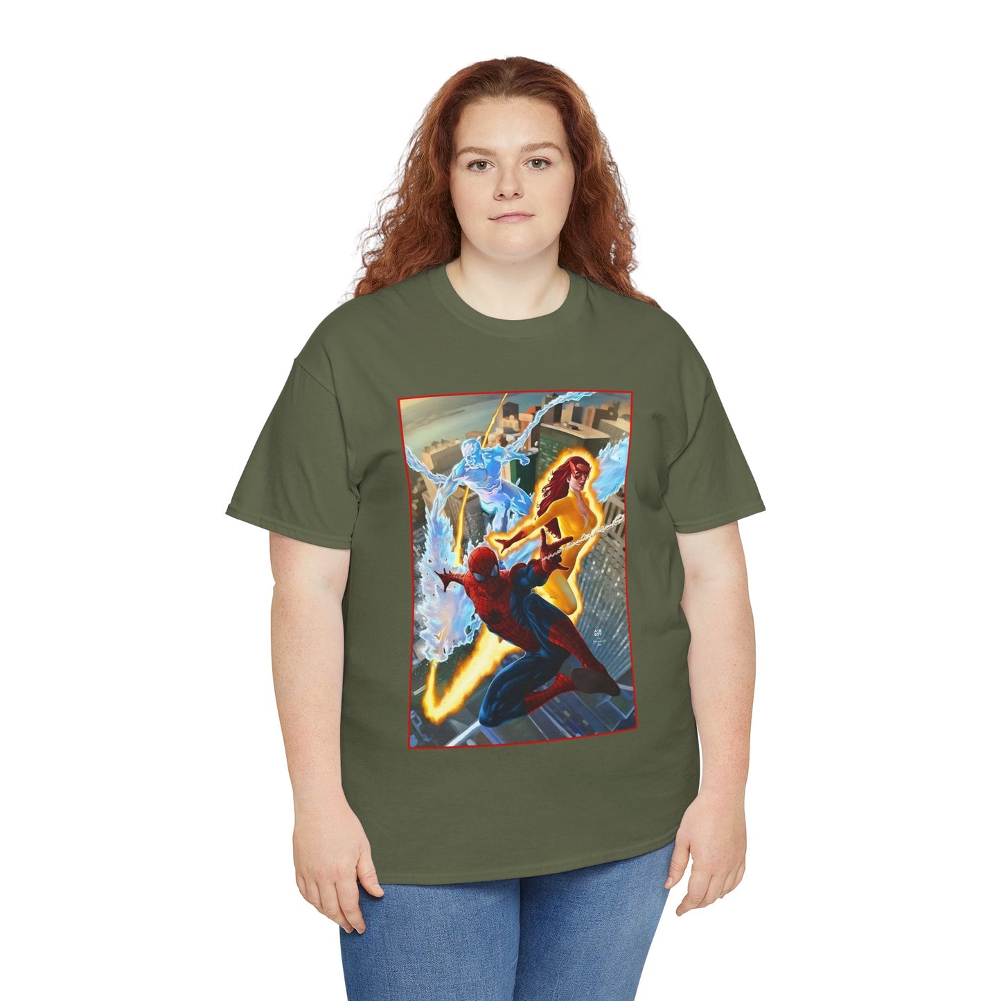 Spider-Man & His Amazing Friends T-Shirt - Firestar, Iceman - Marvel Comics