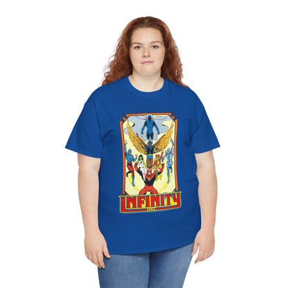 Infinity Inc Shirt - Todd McFarlane Art - Jade, Obsidian, Fury, Northwind, Nuklon, Silver Scarab, Star-Spangled Kid - JSA Successors - DC Comics