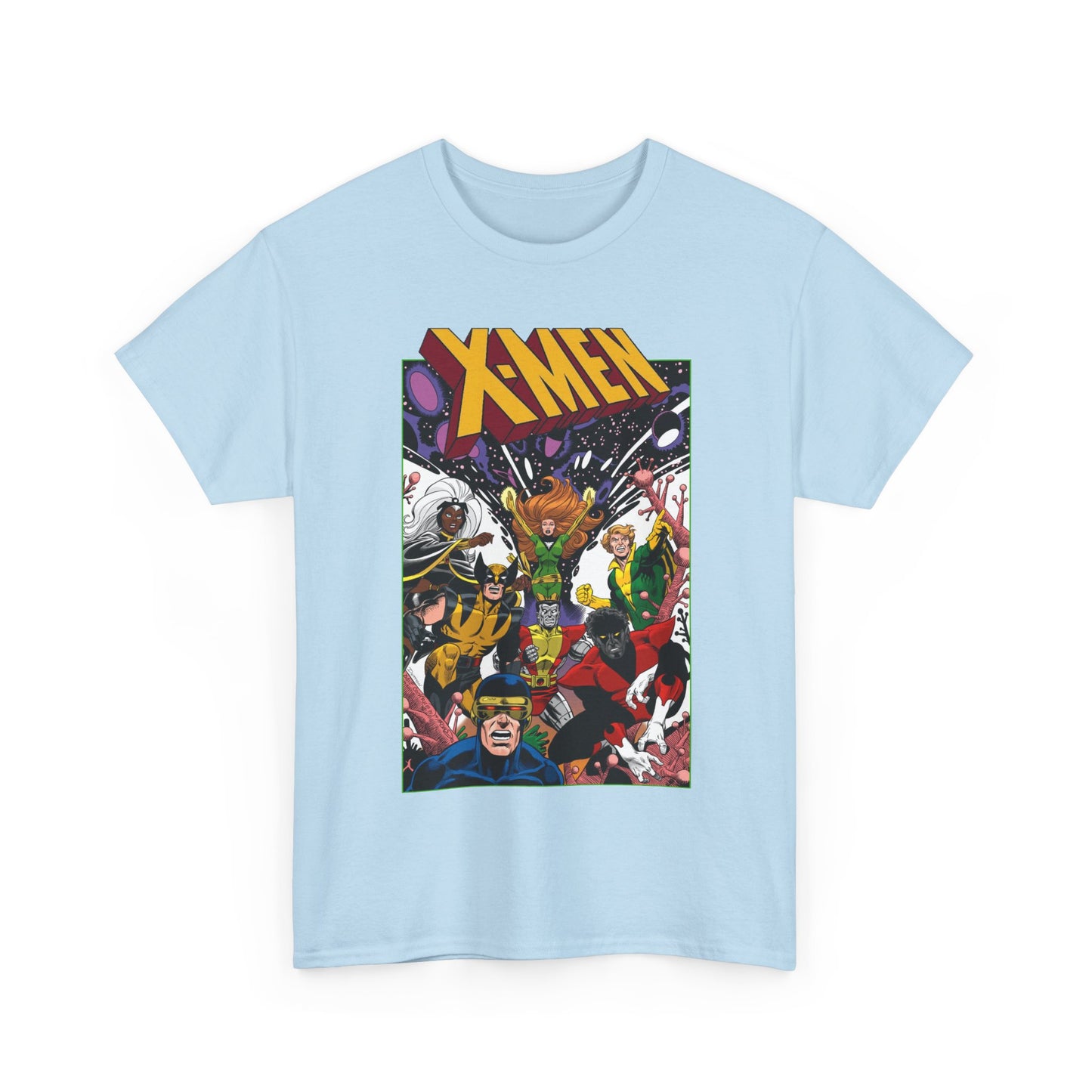 X-Men T-Shirt - Dave Cockrum Art - Phoenix, Cyclops, Storm, Wolverine, Banshee, Colossus, Nightcrawler - Marvel Comics