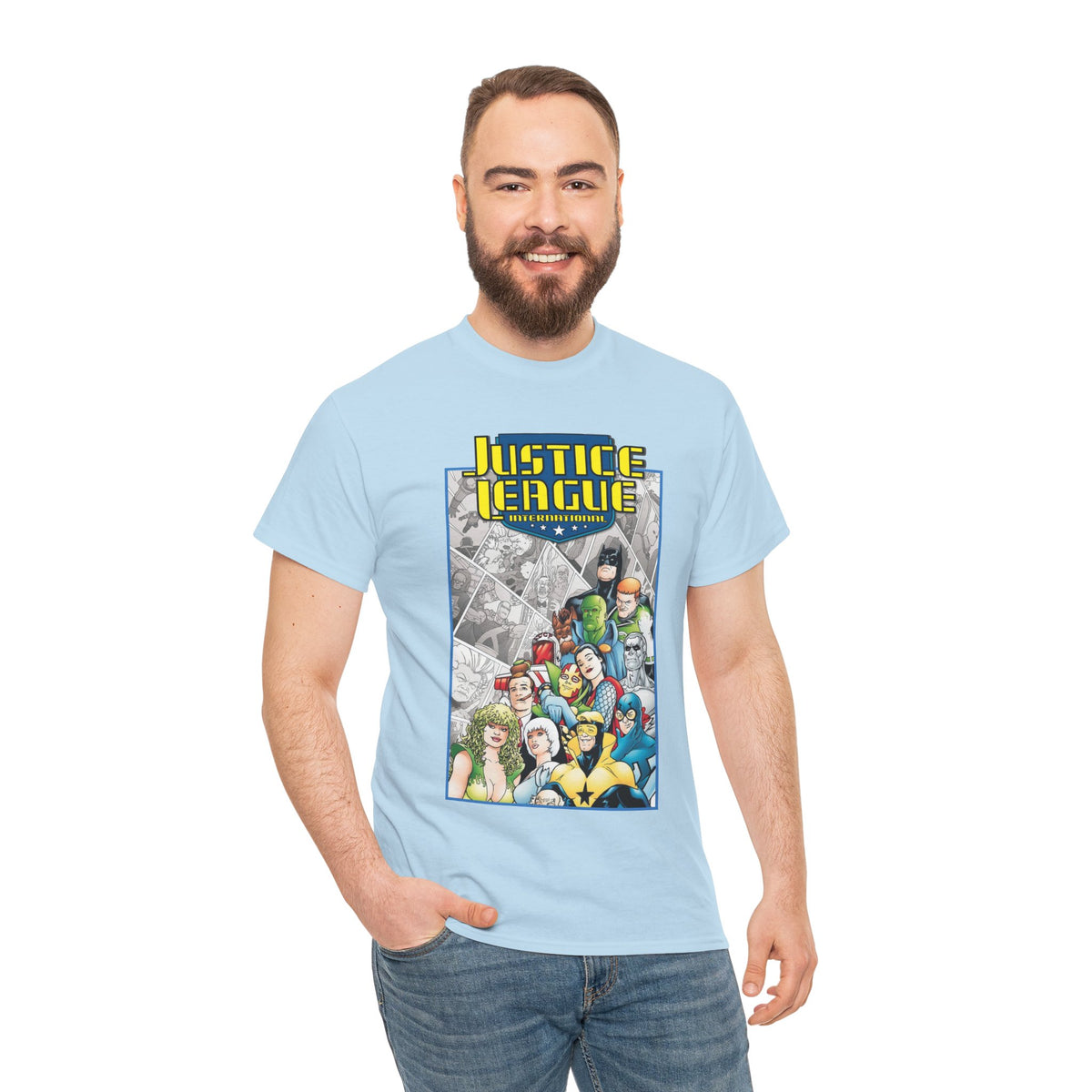 Justice League International T-Shirt - Kevin Maguire Art - DC Comics