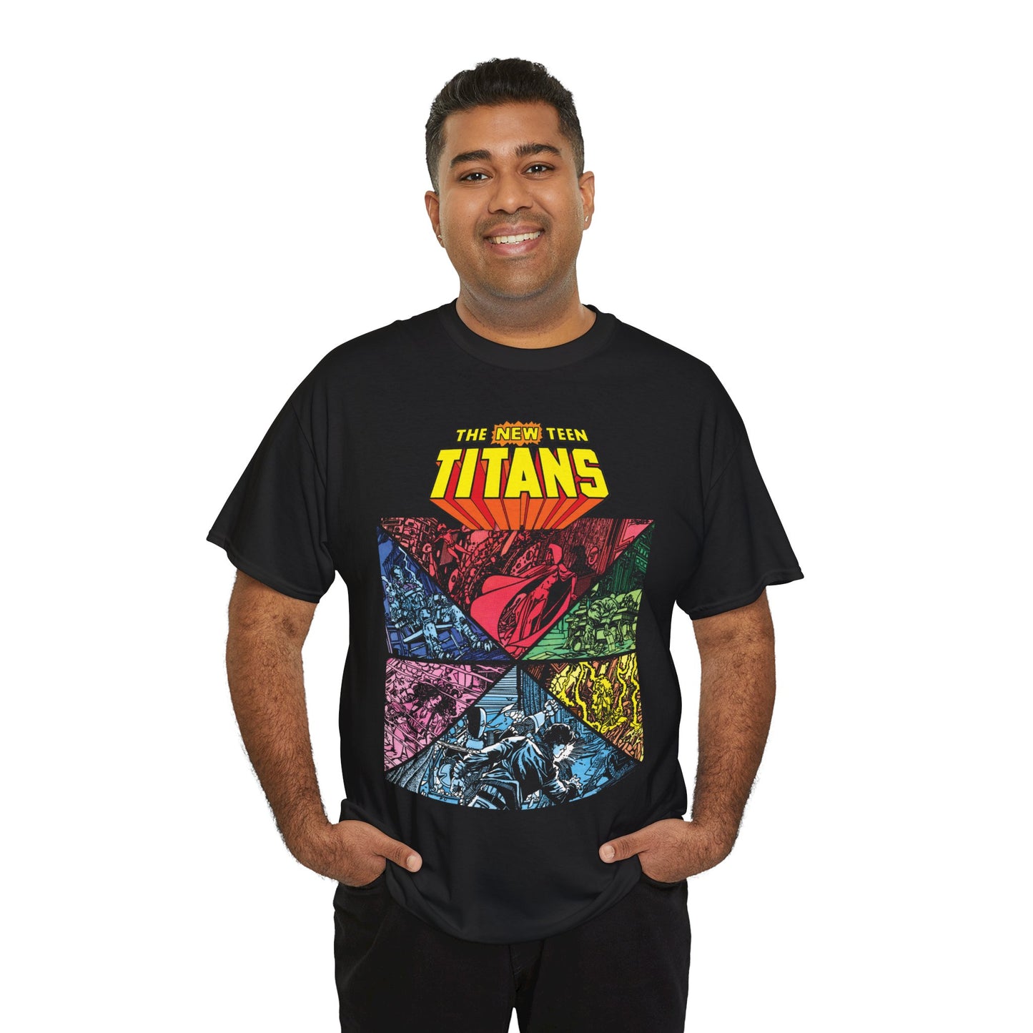 New Teen Titans T-Shirt - George Perez Art - Judas Contract - Betrayal - Tales of the Teen Titans #43 Cover Art - DC Comics