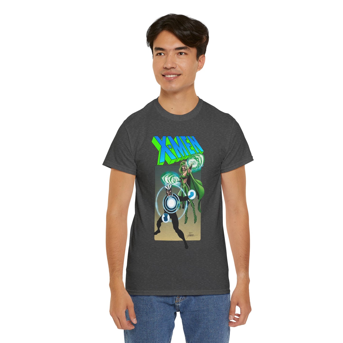 Havok & Polaris T-Shirt - George Perez Art - Uncanny X-Men Members - Marvel Comics Mutants