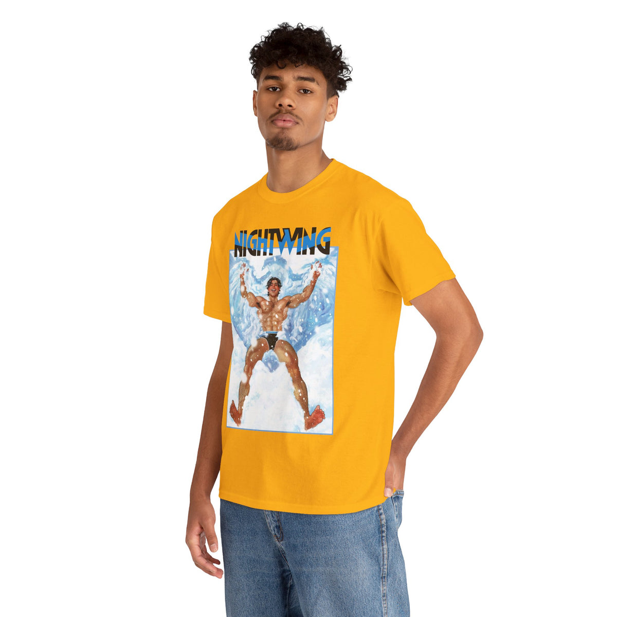 Nightwing T-Shirt - Nick Robles Art - Dick Grayson in the Snow - #111 Cover Art - DC Comics