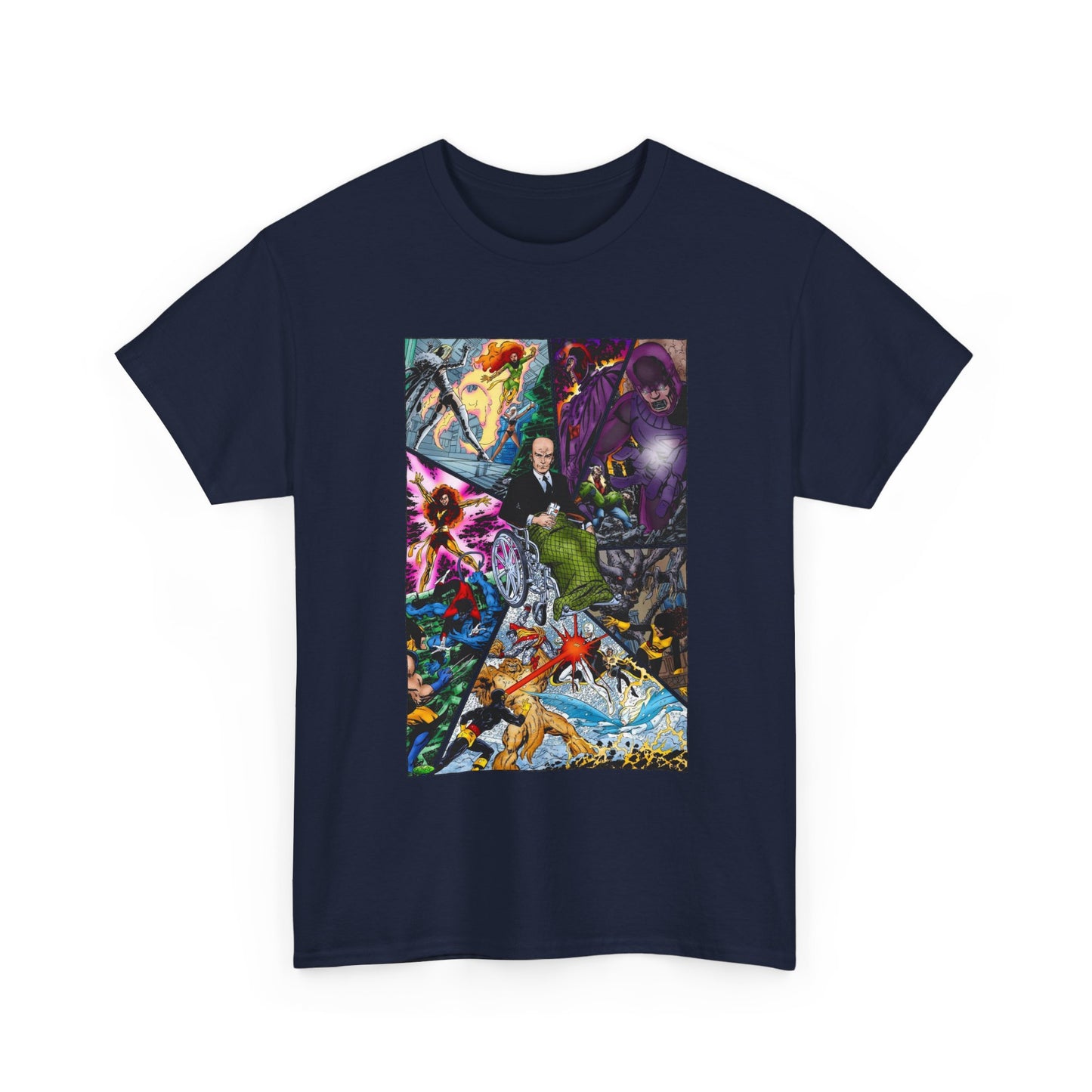 Professor X T-Shirt - John Byrne Art - Charles Xavier, X-Men Founder - Dark Phoenix, Cyclops, Sentinels - Marvel Comics