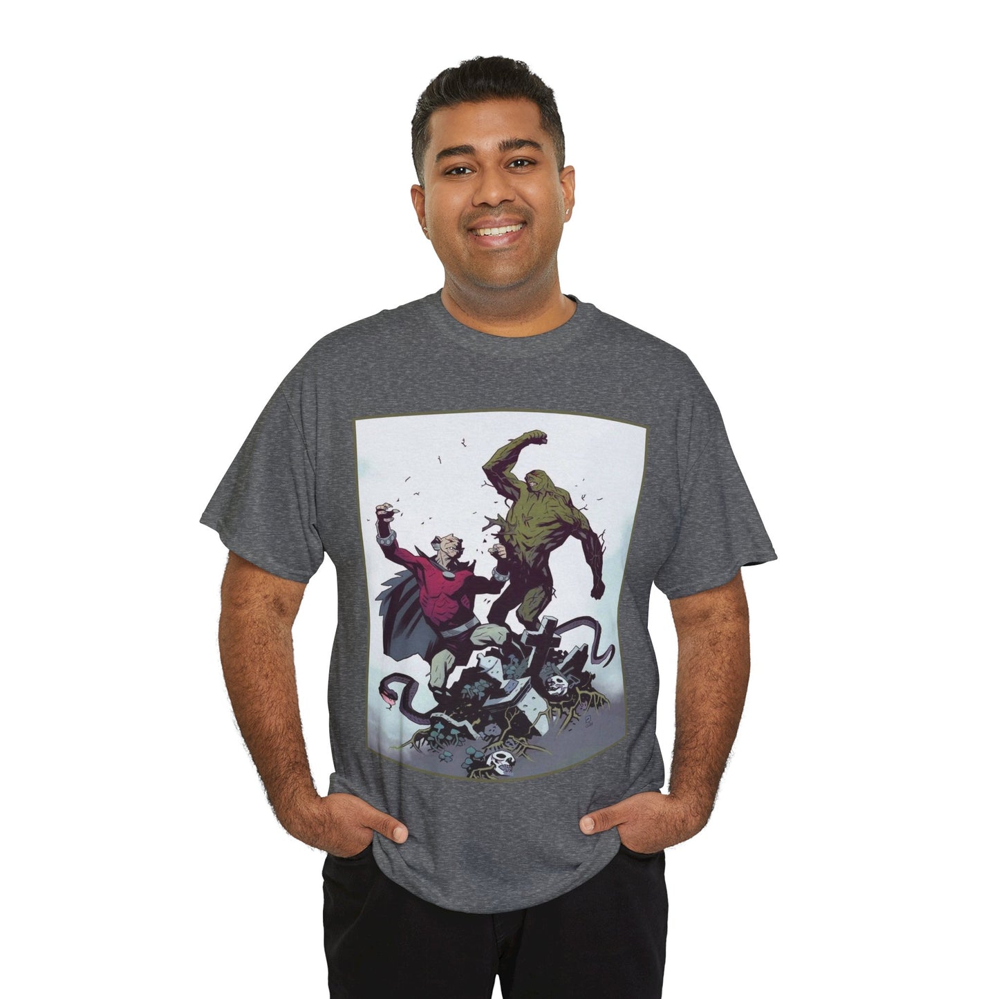 Swamp Thing & Etrigan the Demon T-Shirt - Mike Mignola Art - DC Comics