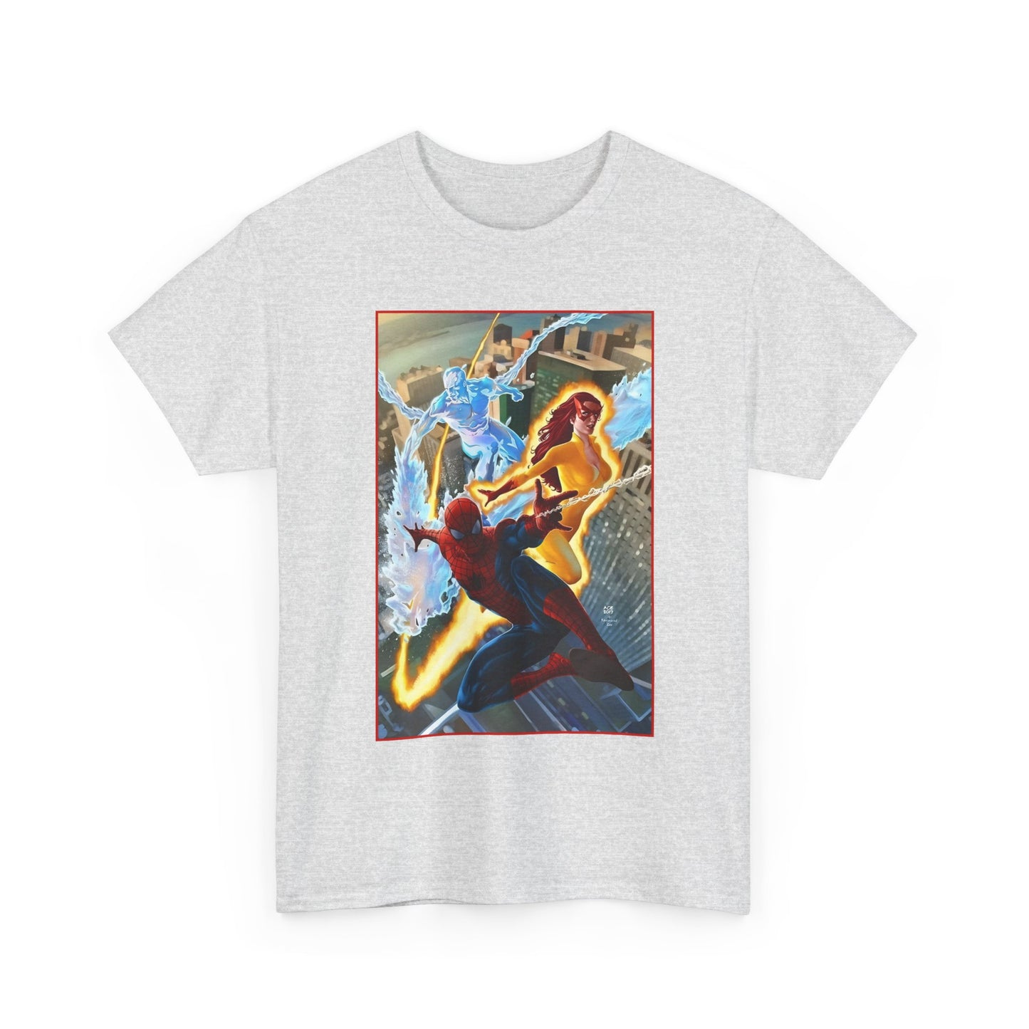 Spider-Man & His Amazing Friends T-Shirt - Firestar, Iceman - Marvel Comics