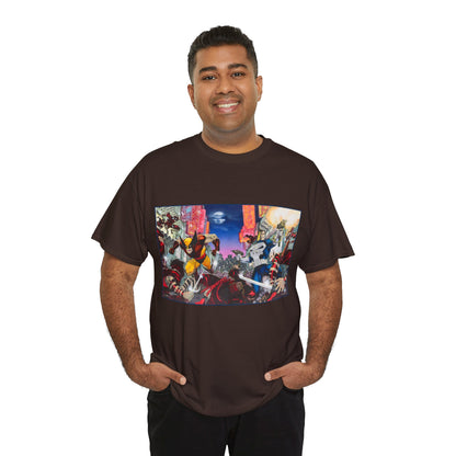 Wolverine & Punisher T-Shirt - Jim Lee Art - Vs The Hand - Marvel Comics
