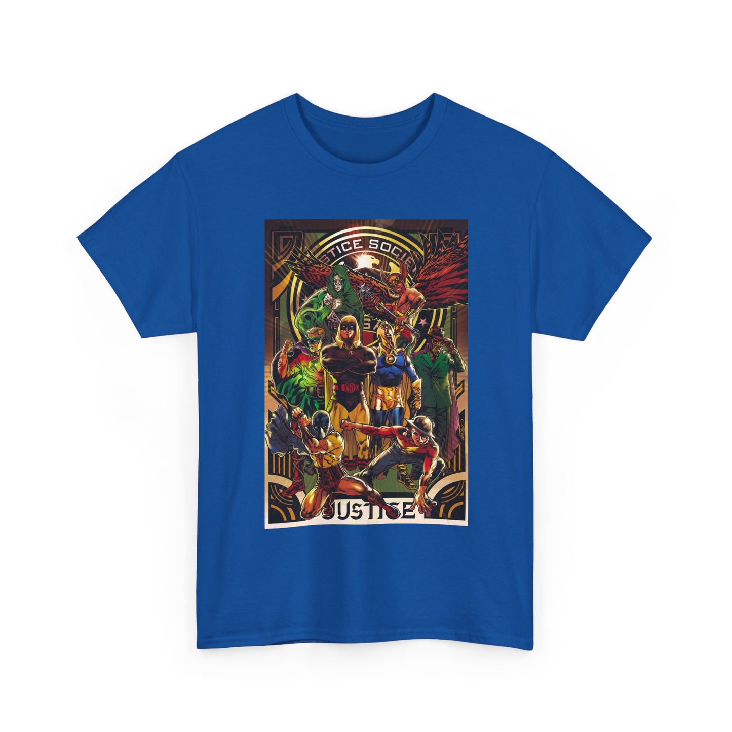 Justice Society T-Shirt - Tony Harris Art - Hawkman, Hourman, Dr Fate, Spectre, Sandman, Green Lantern, Atom, Flash - JSA - DC Comics