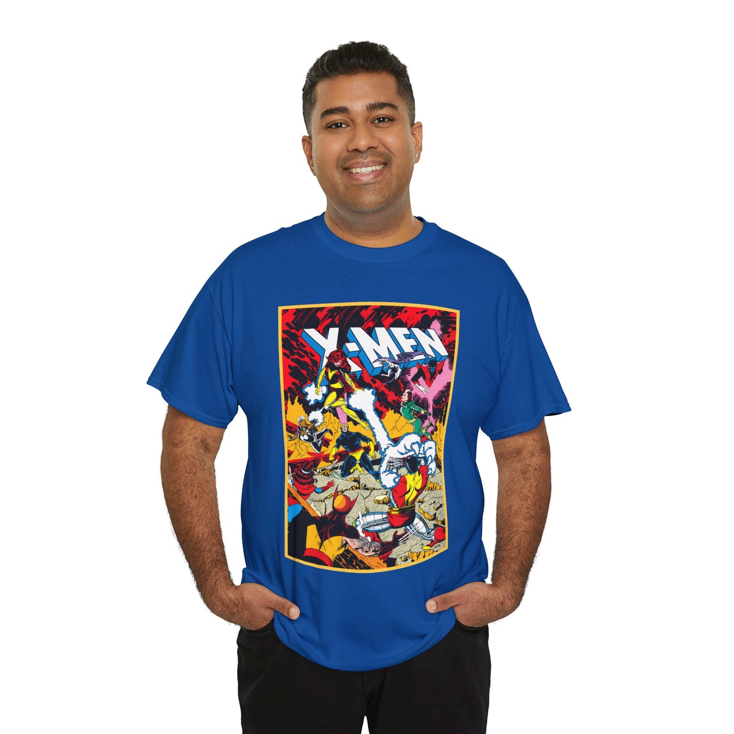 X-Men T-Shirt - Paul Smith Art - Return of Dark Phoenix - Wolverine, Colossus, Cyclops, Storm, Nightcrawler, Rogue - Marvel Comics