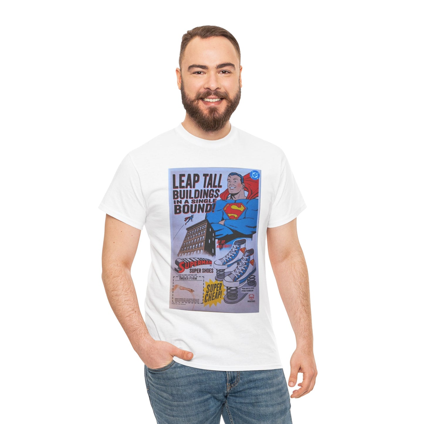 Superman Ad T-Shirt - Dave Johnson Art - #21 Variant Cover Art - DC Comics