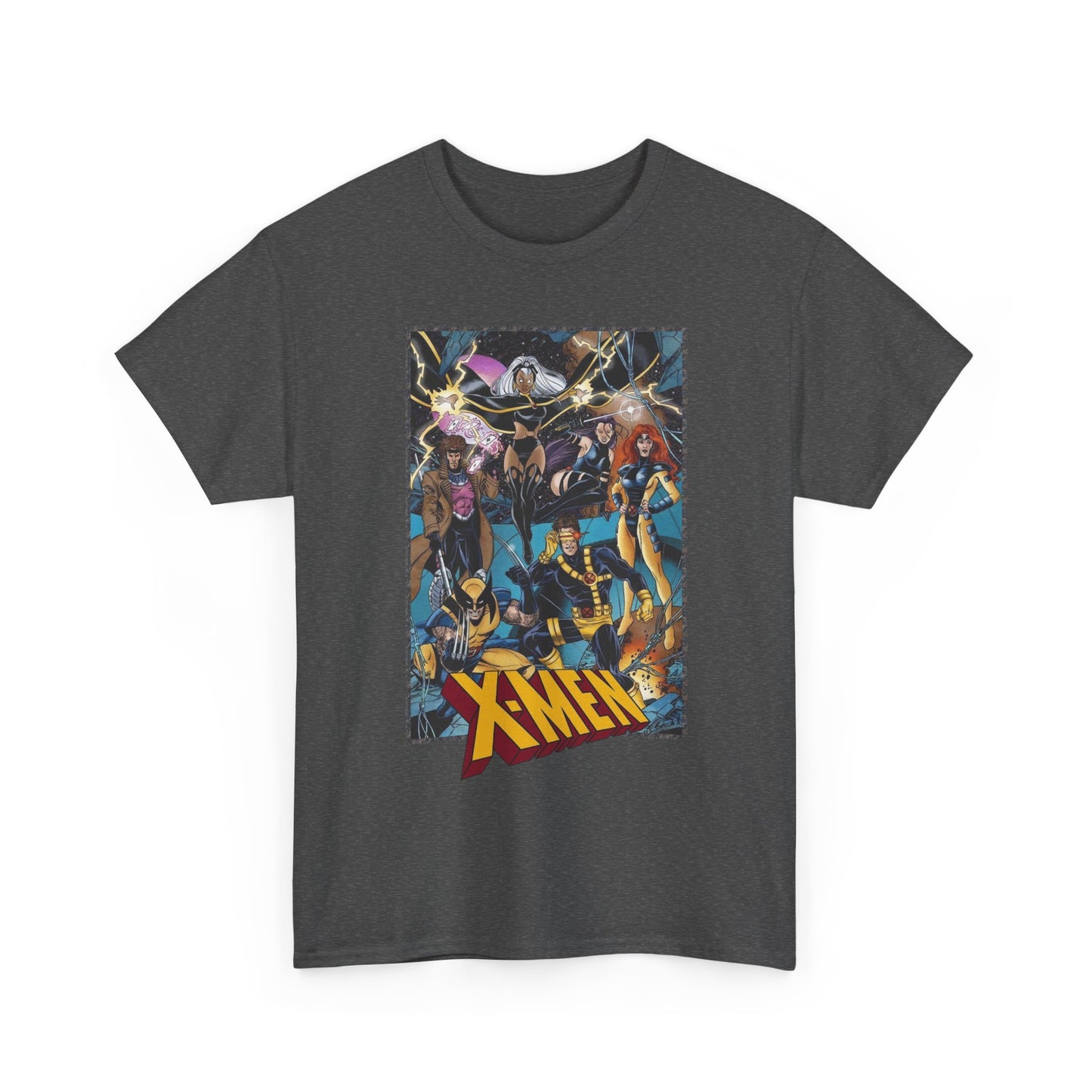 Uncanny X-Men T-Shirt - George Perez Art - Cyclops, Jean Grey, Psylocke, Gambit, Storm - Marvel Comics Mutant Heroes