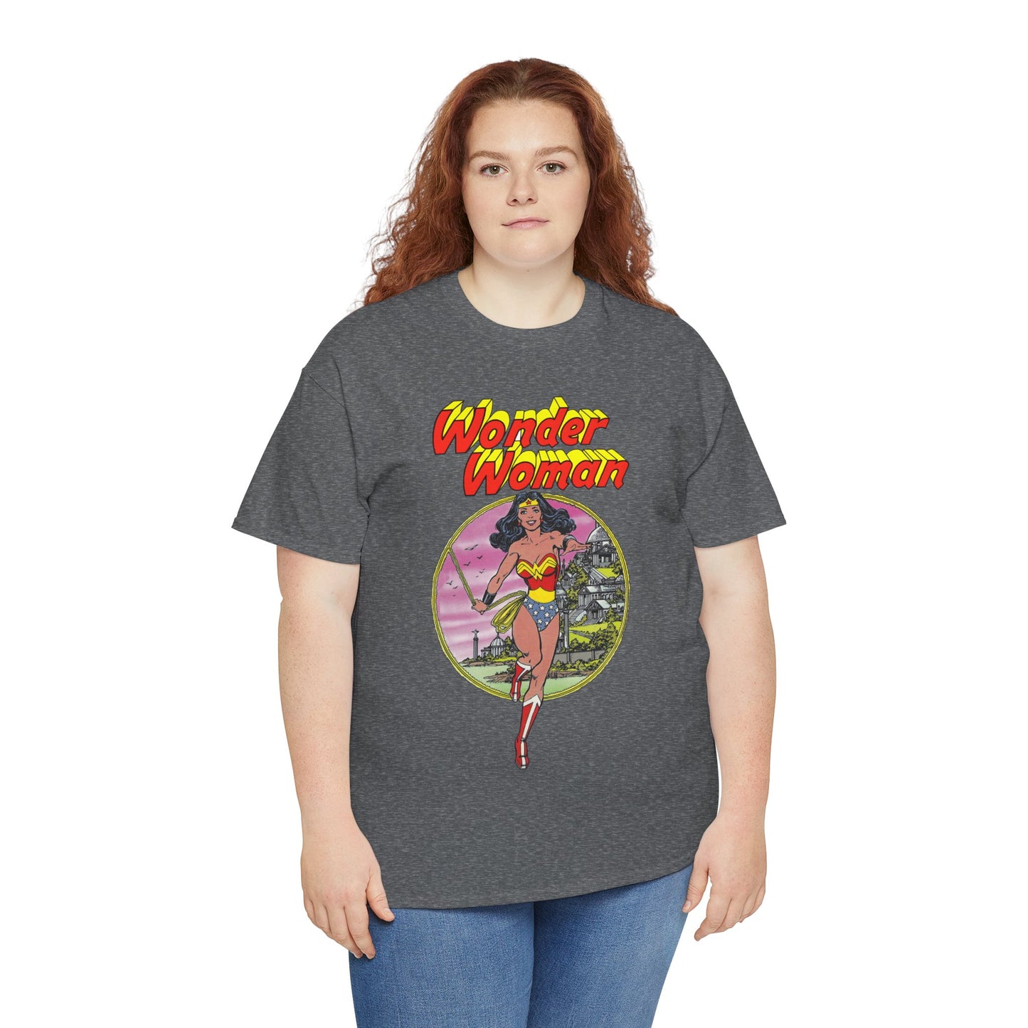 Wonder Woman T-Shirt - George Perez Art - Justice League 1980s Postcard Set - JLA Member - Diana from Themyscira - DC Comics