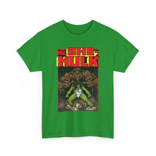 Savage She-Hulk & Man-Thing T-Shirt - Michael Golden Art - Marvel Comics