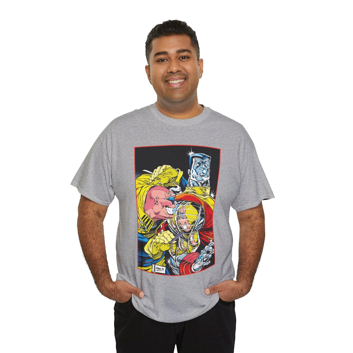 Strong Guy & Colossus T-Shirt - Dale Keown Art - Uncanny X-Men Annual Poster - Marvel Comics